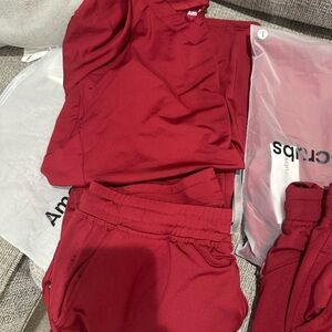 Amari Women's burgandy Jogger Scrubs